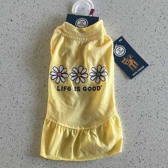 Life is Good Yellow Dog Dress - Picture 1 of 5